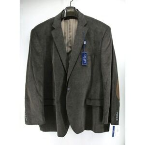 Chaps Blazer Mens 50R Brown Corduroy‎ Elbow Patches Sport Coat Jacket NWT